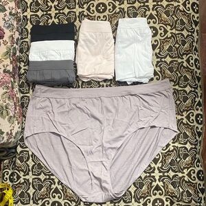 Women’s Plus Size Panties 6-Pack — Assorted Colors — Size 13 — New